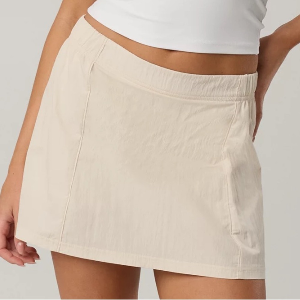 NWT OFFLINE By Aerie Nylon Mini Skirt with built in shorts with pocket